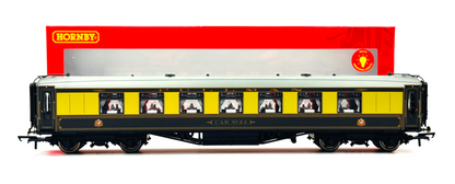 HORNBY 00 GAUGE - R4739 - 8 WHEEL PULLMAN 2ND CLASS PARLOUR CAR '34' (W/LIGHTS)