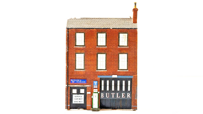 BACHMANN SCENECRAFT 00 GAUGE - 44-260 - LOW RELIEF TOWN GARAGE - UNBOXED 1