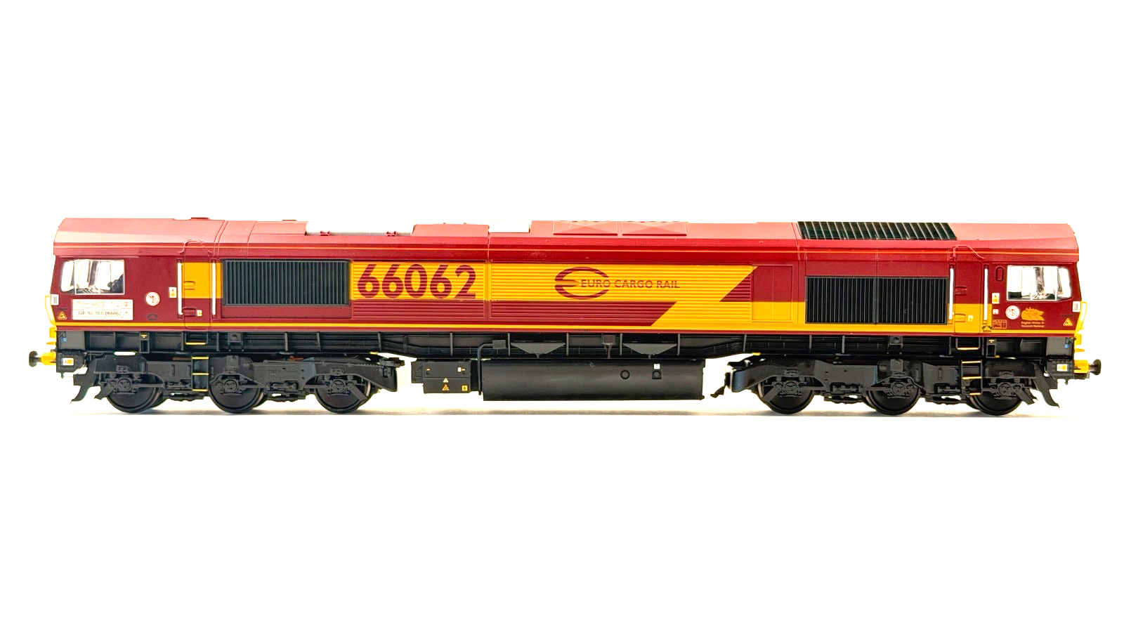 BACHMANN 00 GAUGE - 32-725W - CLASS 66 DIESEL 66062 'EWS' EURO CARGO RAIL
