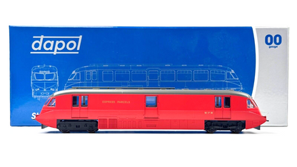 DAPOL 00 GAUGE - 4D-011-101 - STREAMLINED RAILCAR 17 EXPRESS PARCELS BR CRIMSON