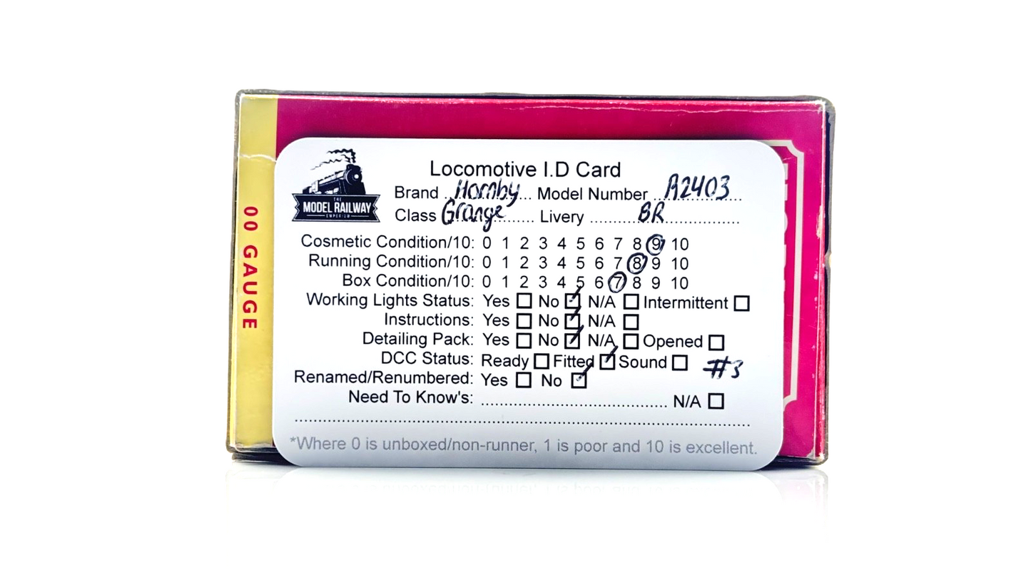 HORNBY 00 GAUGE - R2403 - BR BLACK EARLY 4-6-0 6862 DERWENT GRANGE DCC FITTED