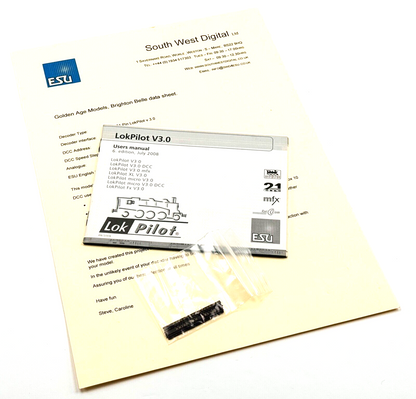 GOLDEN AGE MODELS OO GAUGE - BRIGHTON BELLE 5 CAR PULLMAN SET #3053 DCC FITTED