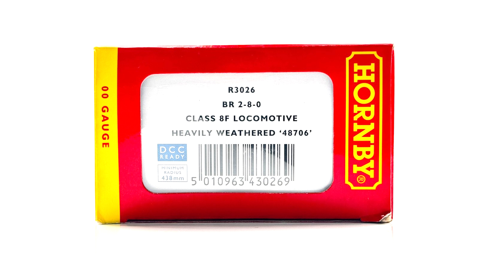 HORNBY 00 GAUGE - R3026 - BR BLACK 2-8-0 CLASS 8F LOCOMOTIVE WEATHERED 48706