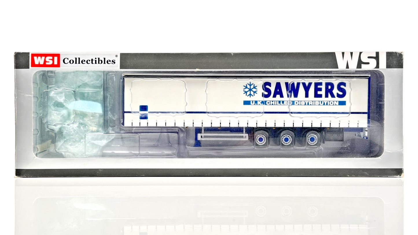 WSI 1/50 SCALE - 9519 - 3 AXLE SAWYERS CHILLED DISTRIBUTION TRAILER ONLY BOXED