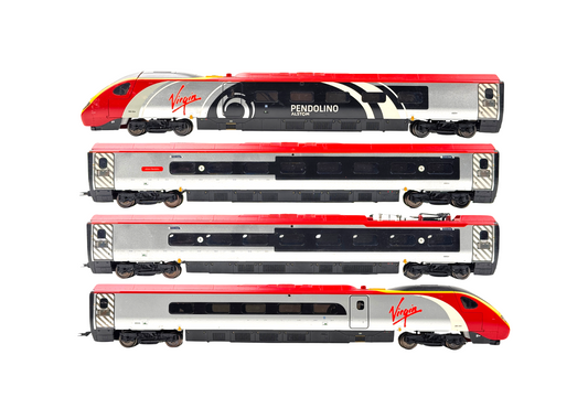 HORNBY 00 GAUGE - VIRGIN TRAINS PENDOLINO 4 CAR EMU DCC SOUND FITTED UNBOXED