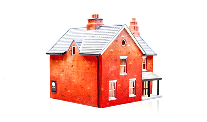 HORNBY 00 GAUGE SKALEDALE - R8529 - RED BRICK STATION OFFICE - BOXED IMPERFECT