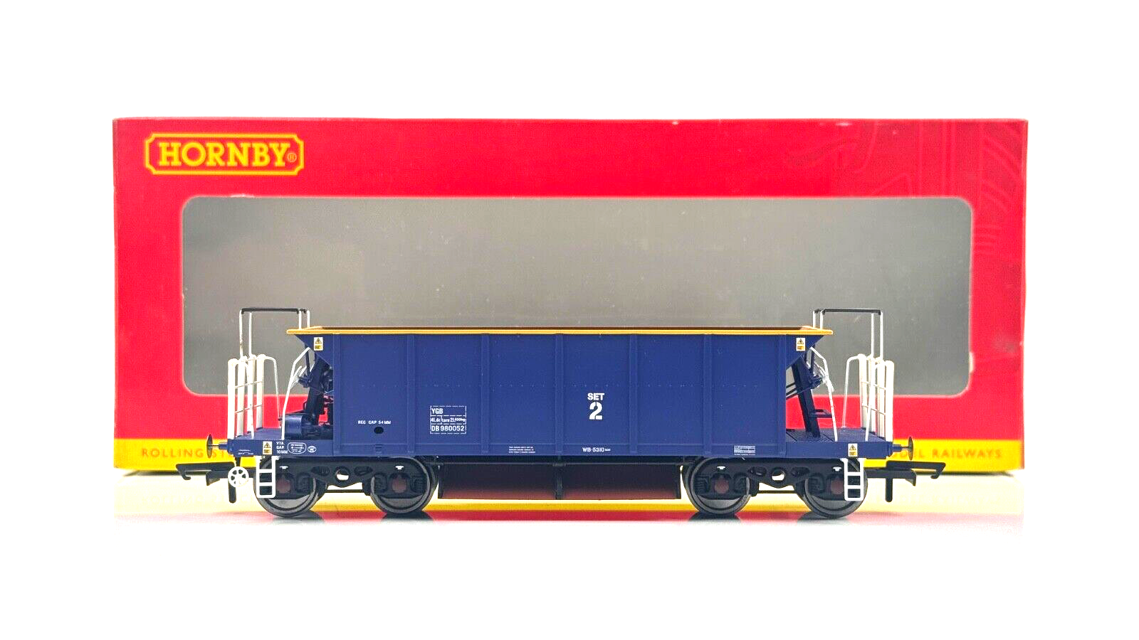 HORNBY 00 GAUGE - R6287A - MAINLINE BLUE YGB SEACOW HOPPER WAGON BOXED