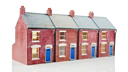 HORNBY SKALEDALE 00 GAUGE - R8622 - RIGHT HAND TERRACED HOUSE ROW OF 4 - UNBOXED