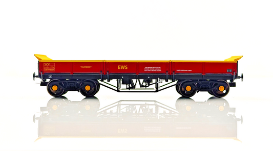 DAPOL 00 GAUGE - 4F-043-003 - TURBOT BOGIE BALLAST WAGON EWS MAROON DB978309