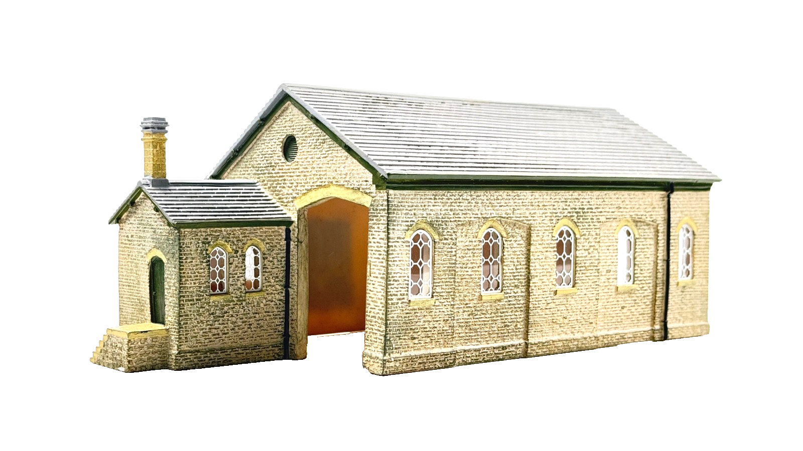 HORNBY 00 GAUGE SKALEDALE - R9840 - GRANITE STATION DOUBLE ENGINE SHED - BOXED