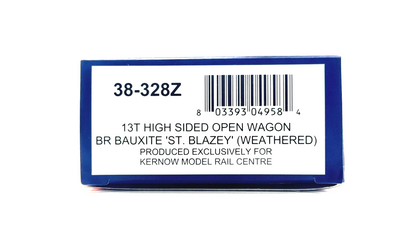 BACHMANN 00 GAUGE - 38-328Z - 13T HIGH SIDED OPEN WAGON BR BAUXITE ST BLAZEY NEW