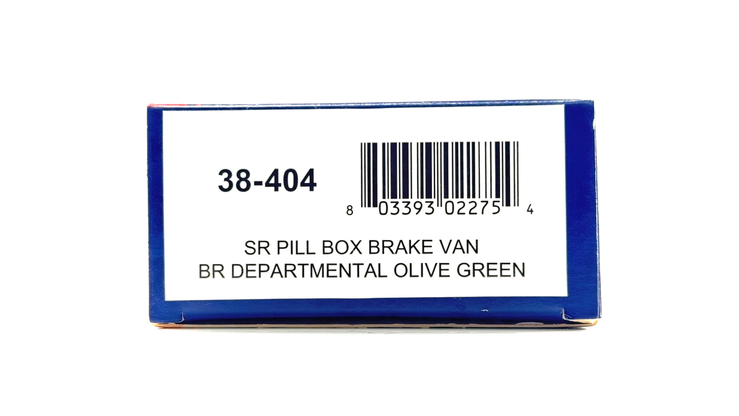 BACHMANN 00 GAUGE - 38-404 - SR PILL BOX BRAKE VAN BR DEPT OLIVE GREEN - BOXED