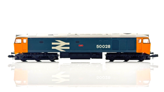 GRAHAM FARISH N GAUGE - CLASS 50 LARGE LOGO 50028 TIGER - RENAMED RENUMBERED