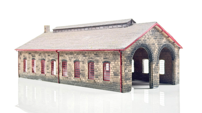 BACHMANN 00 GAUGE SCENECRAFT - 44-0157 - NER 2 ROAD ENGINE SHED - UNBOXED
