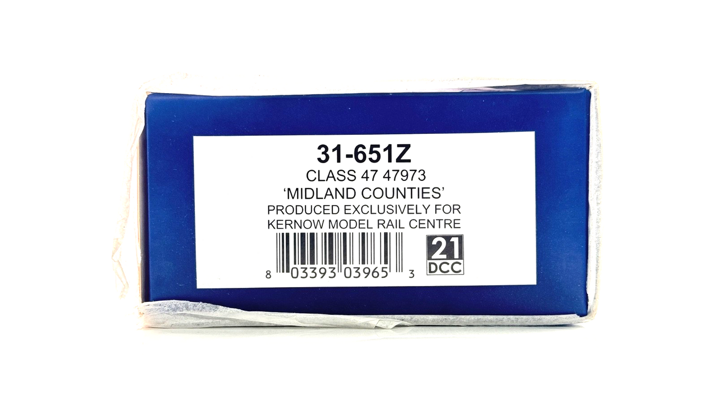 BACHMANN 00 GAUGE - 31-651Z - CLASS 47 DIESEL 47973 MIDLAND COUNTIES (KERNOW)