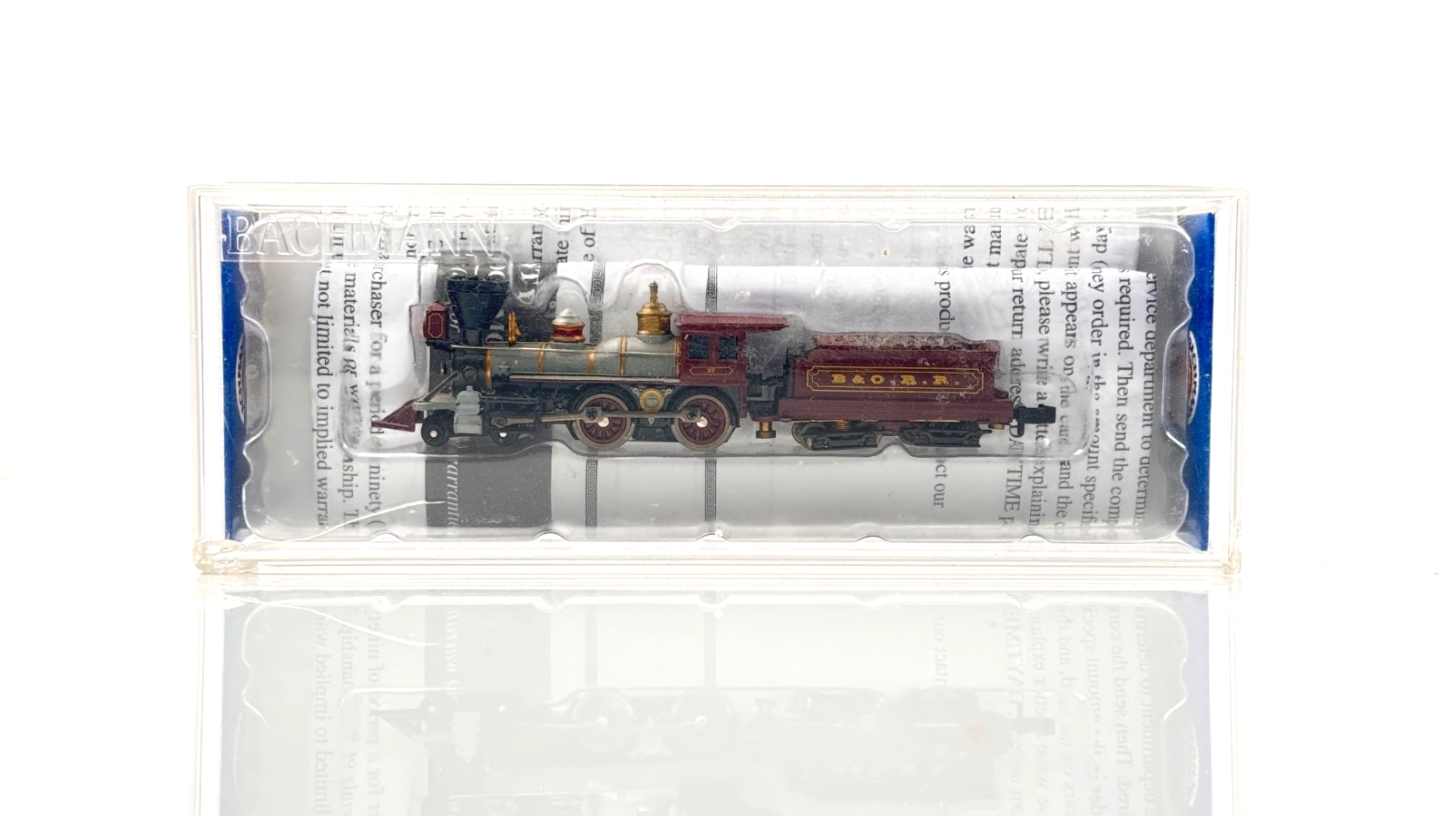 BACHMANN N GAUGE - 11751 - 4-4-0 AMERICAN BALTIMORE & OHIO LOCO - BOXED NQP