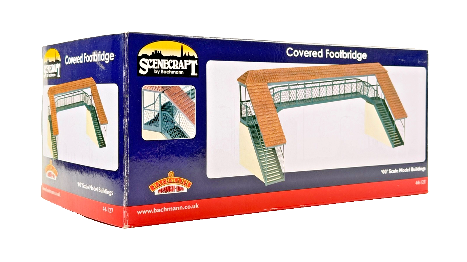 BACHMANN 00 GAUGE SCENECRAFT - 44-127 - COVERED FOOTBRIDGE - BOXED
