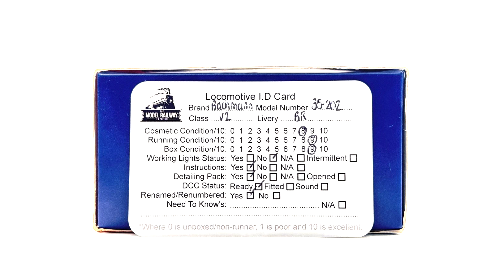 BACHMANN 00 GAUGE - 35-202 - LNER V2 CLASS 60835 THE GREEN HOWARD - RENAMED