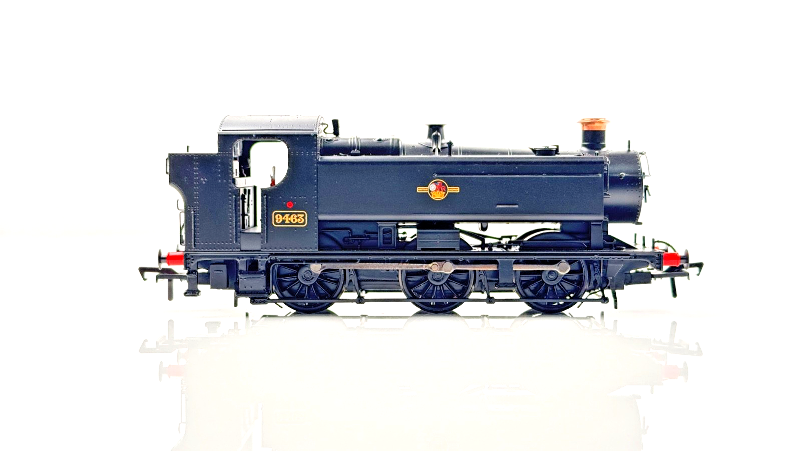 BACHMANN 00 GAUGE - 35-027A - 94XX CLASS PANNIER TANK 9463 BR BLACK LATE CREST