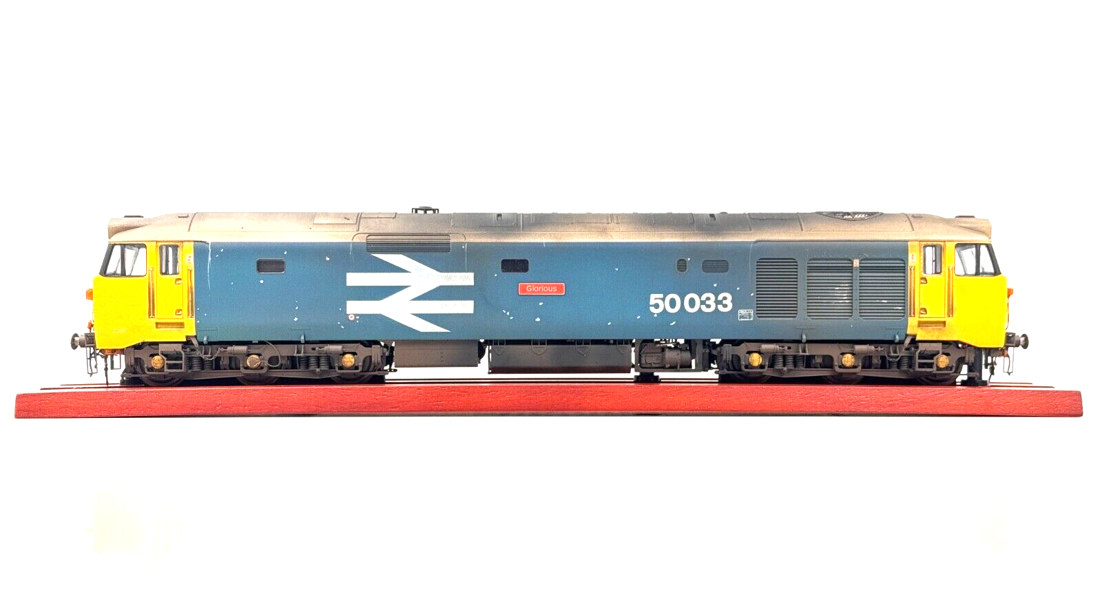 HELJAN O GAUGE - CLASS 50 DIESEL 50033 BR LARGE LOGO GLORIOUS (PROTO NEO)