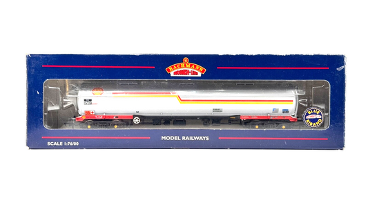 BACHMANN 00 GAUGE - 38-110 - 100 TON BOGIE TANK WAGON TEA "SHELL GREY" - BOXED