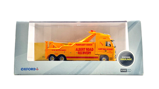 OXFORD DIECAST 1/76 - VOL01REC - ALBERT ROAD RECOVERY VOLVO FH VEHICLE - BOXED