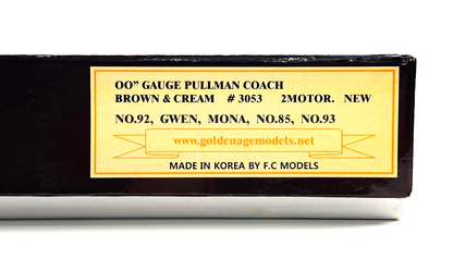 GOLDEN AGE MODELS OO GAUGE - BRIGHTON BELLE 5 CAR PULLMAN SET #3053 DCC FITTED