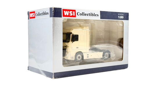 WSI 1/50 SCALE - 03-1127 - DAF XF SC 4X2 PLAIN WHITE TRACTOR CAB BOXED