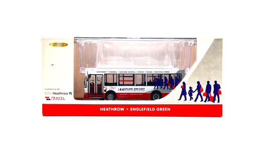 CMNL 1/76 SCALE - UKBUS3025 - MINI POINTER DART BUS TRAVEL LONDON HEATHROW BOXED