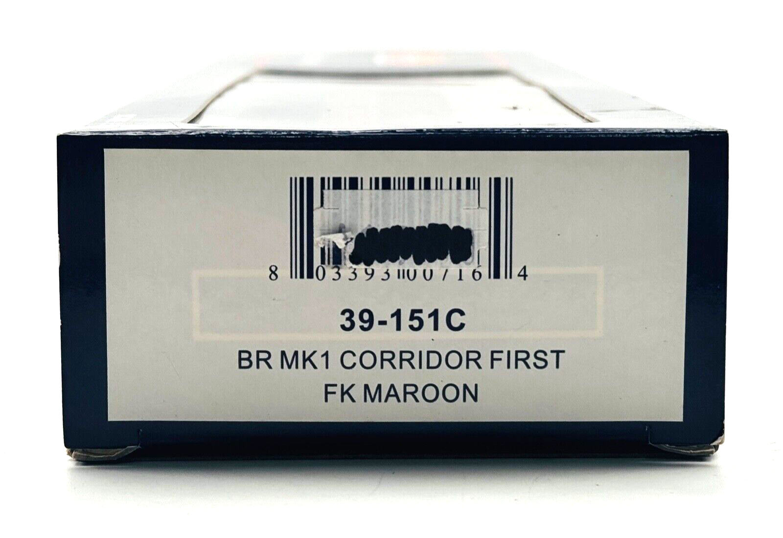BACHMANN 00 GAUGE - 39-151C - BR MK1 CORRIDOR FIRST FK MAROON COACH - BOXED