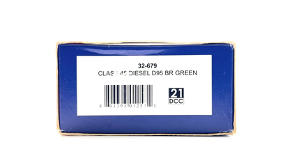 BACHMANN 00 GAUGE - 32-679 - CLASS 45 DIESEL LOCOMOTIVE D95 BR GREEN - BOXED