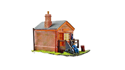 HORNBY SKALEDALE 00 GAUGE - R8632 - LOW LEVEL SIGNAL BOX DIORAMA - UNBOXED