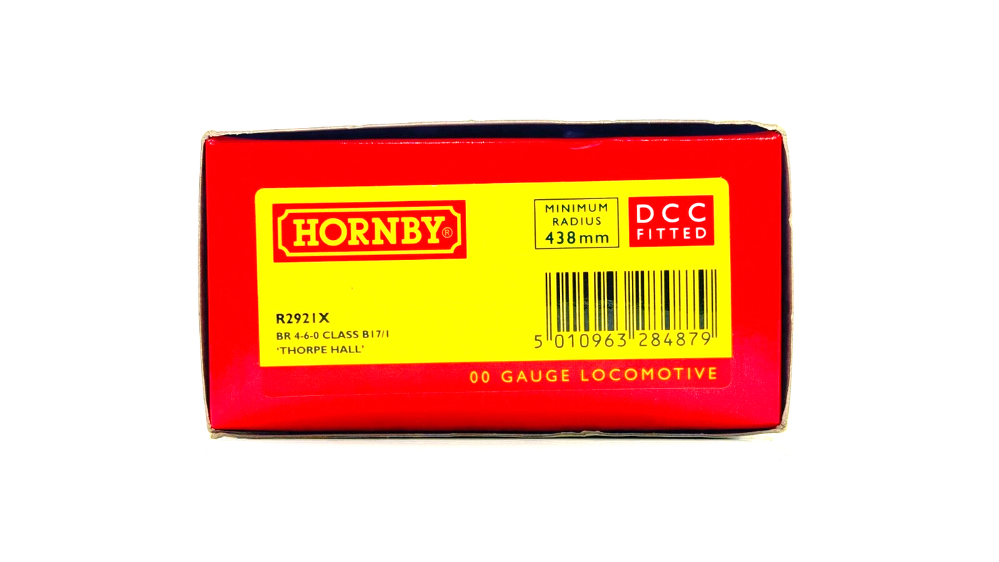 HORNBY 00 GAUGE - R2921X - BR GREEN 4-6-0 CLASS B17/1 'THORPE HALL' - DCC FITTED