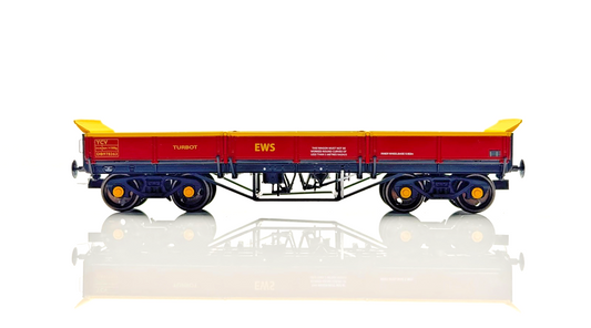 DAPOL 00 GAUGE - 4F-043-001 - TURBOT BOGIE BALLAST WAGON EWS MAROON DB978363