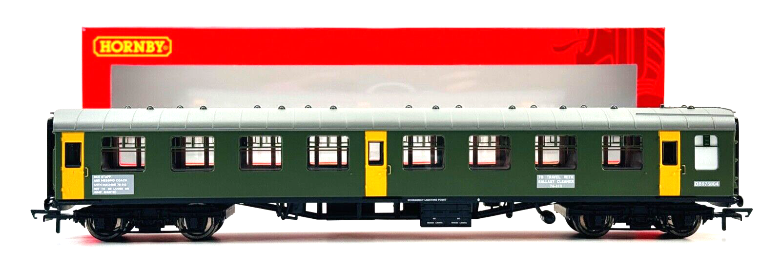 HORNBY 00 GAUGE - R40008 - BALLAST CLEANER STAFF MK1 CORRIDOR 2ND CLASS COACH