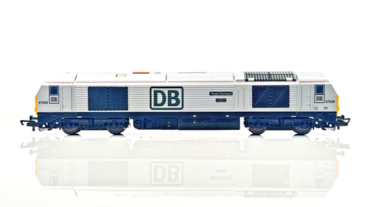 HORNBY 00 GAUGE - R30178 - CLASS 67 DIESEL 67029 DB RAIL ROYAL DIAMOND BOXED