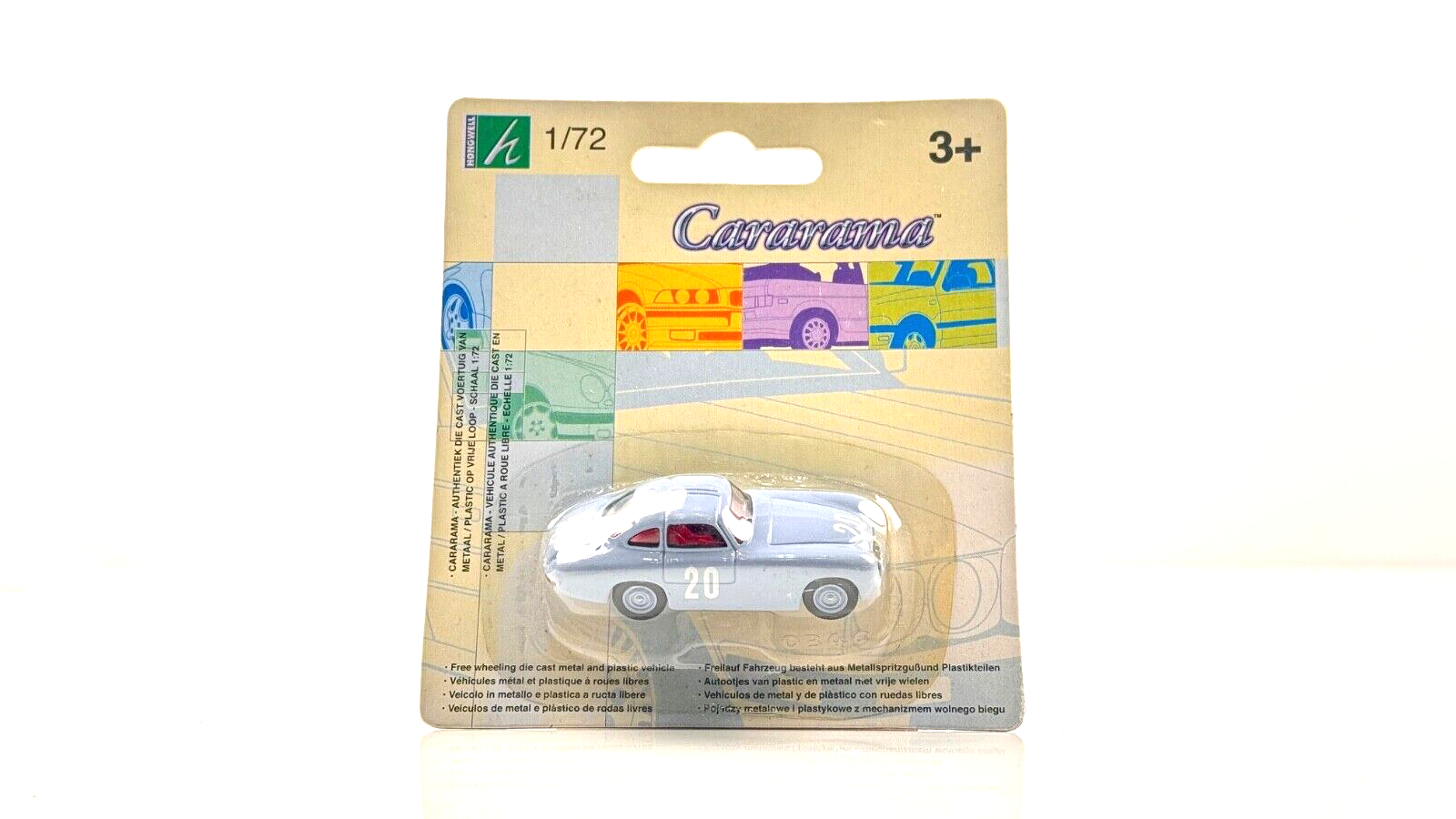 CARARAMA 1/72 SCALE - MERCEDES 300SL LIGHT BLUE NO.20 - CARDED SEALED