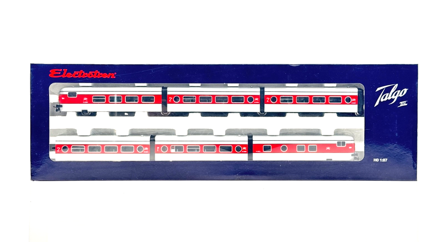 ELECTROTREN HO SCALE - E3341/E3342 - SPANISH RENFE TALGO 7 CAR COACH SET - RARE