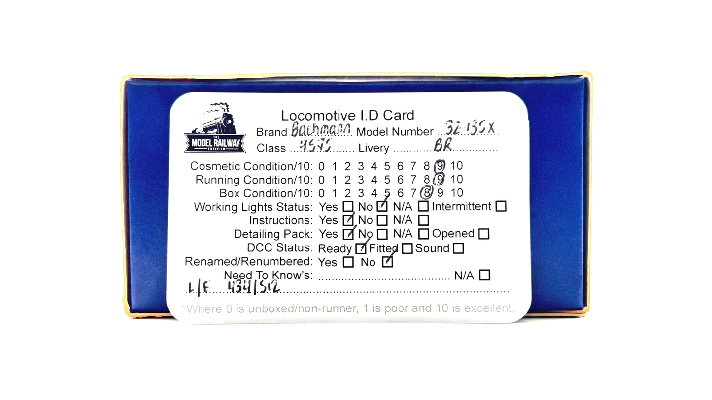 BACHMANN 00 GAUGE - 32-135X - CLASS 4575 PRAIRIE TANK 5541 BR GREEN KERNOW (W)