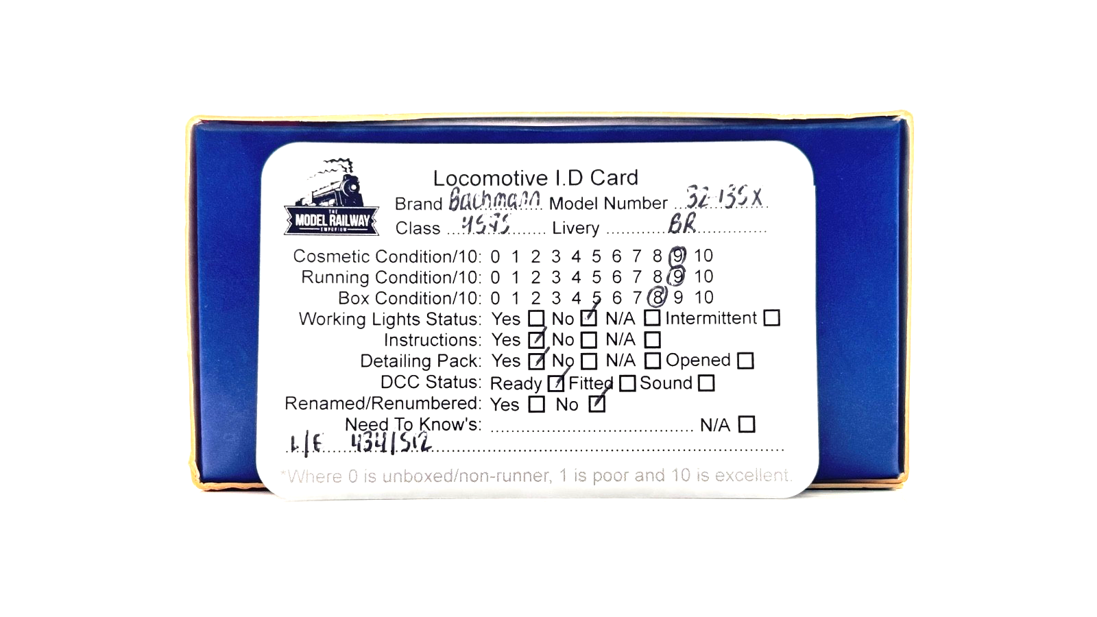 BACHMANN 00 GAUGE - 32-135X - CLASS 4575 PRAIRIE TANK 5541 BR GREEN KERNOW (W)