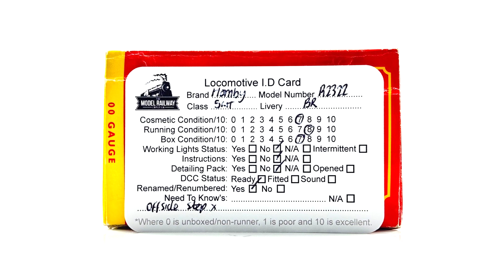 HORNBY 00 GAUGE - R2322 - BR BLACK 4-6-0 CLASS 5MT AYRSHIRE YEOMANRY RENAMED