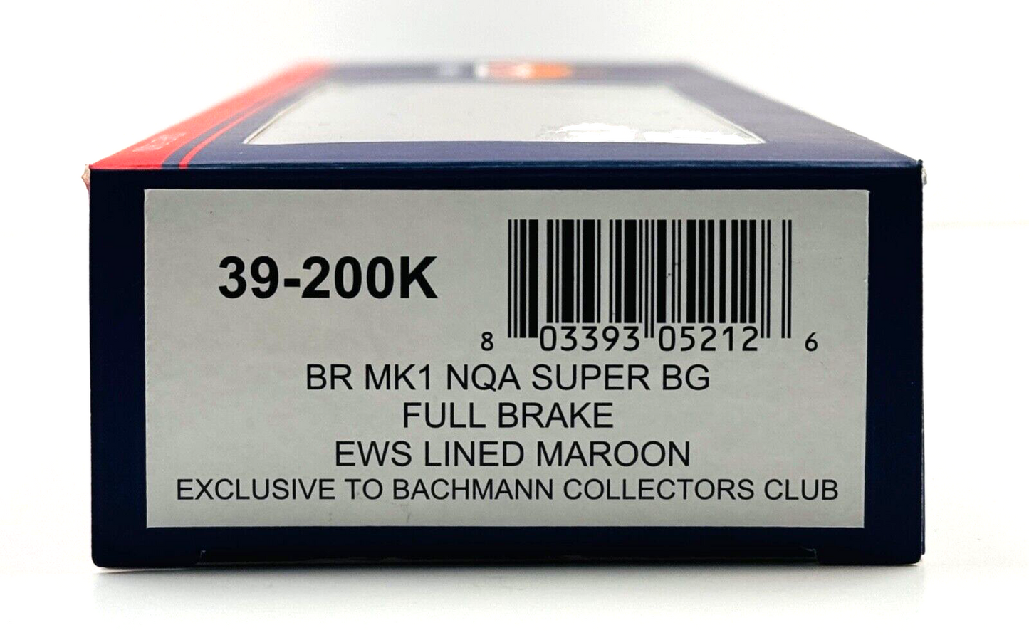 BACHMANN 00 GAUGE - 39-200K - BR MK1 NQA SUPER BG FULL BRAKE EWS LINED MAROON