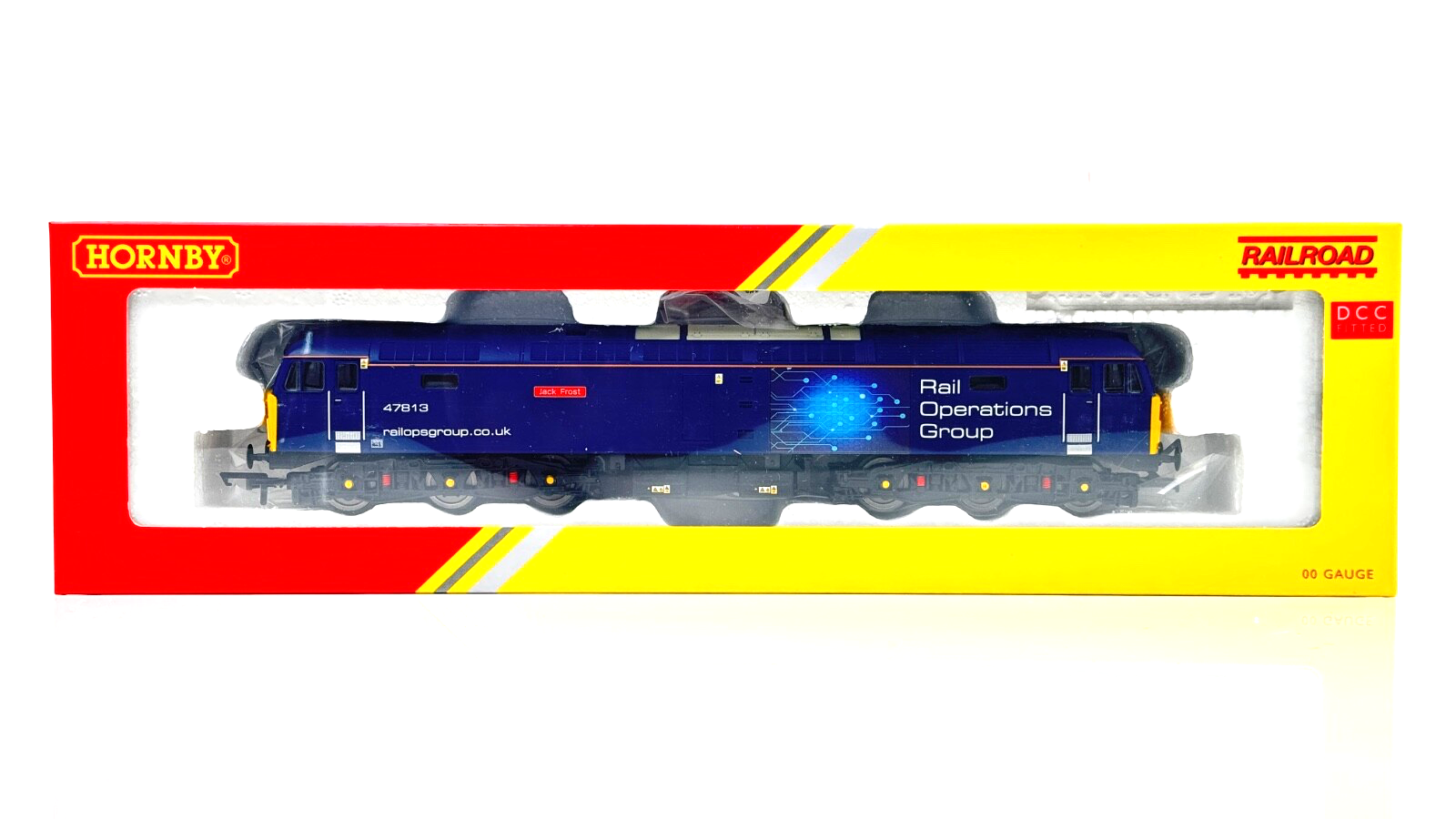 HORNBY 00 GAUGE - R30042TTS - CLASS 47 ROG 47813 JACK FROST DCC TTS SOUND BOXED