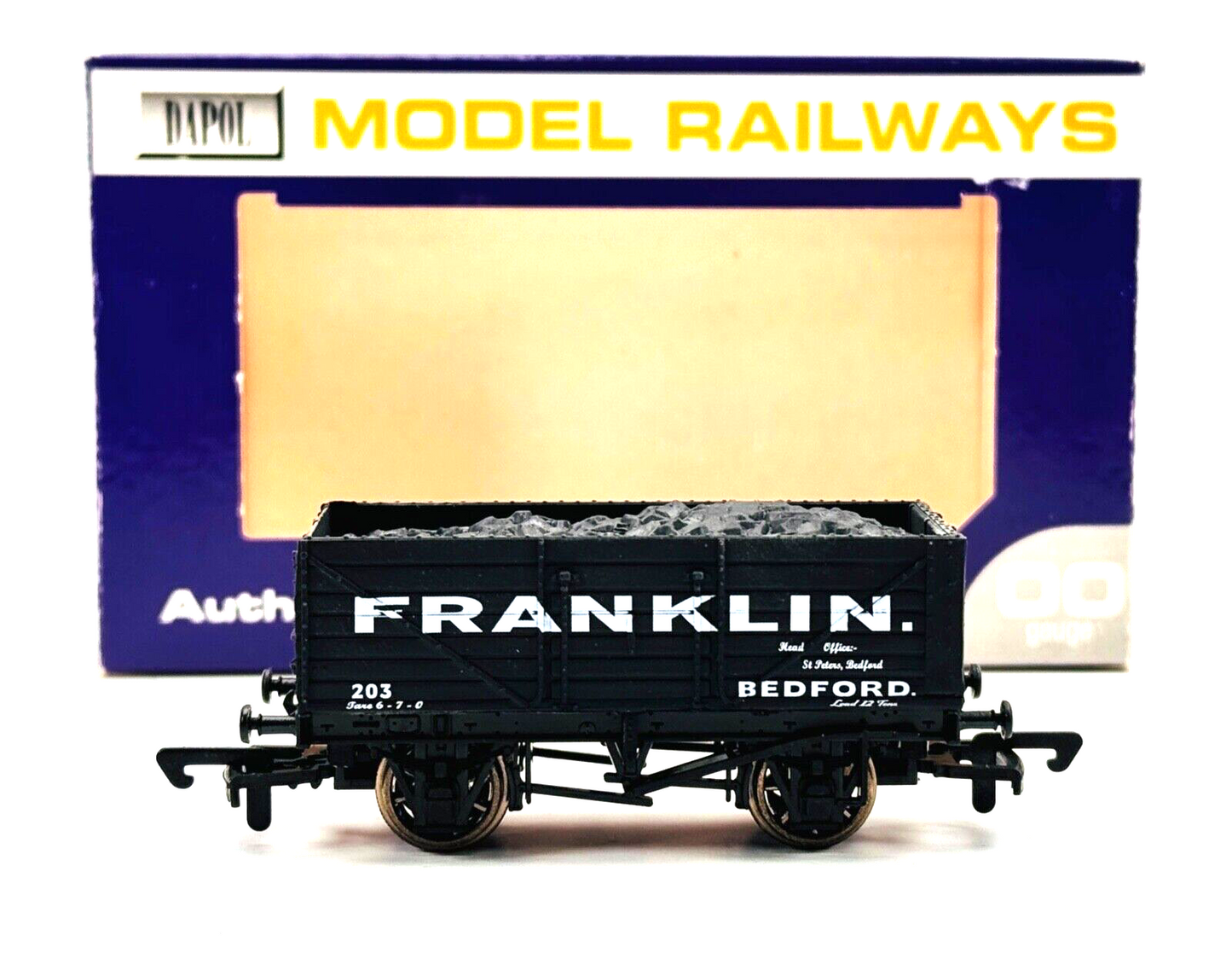 DAPOL 00 GAUGE - FRANKLIN OF BEDFORD PLANK WAGON NO.203 (LIMITED EDITION)