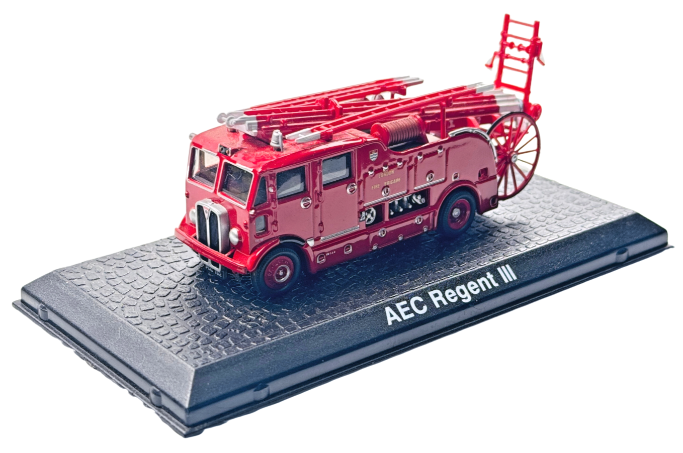OXFORD DIECAST/ATLAS 1/76 SCALE - AEC REGENT III FIRE ENGINE MODEL