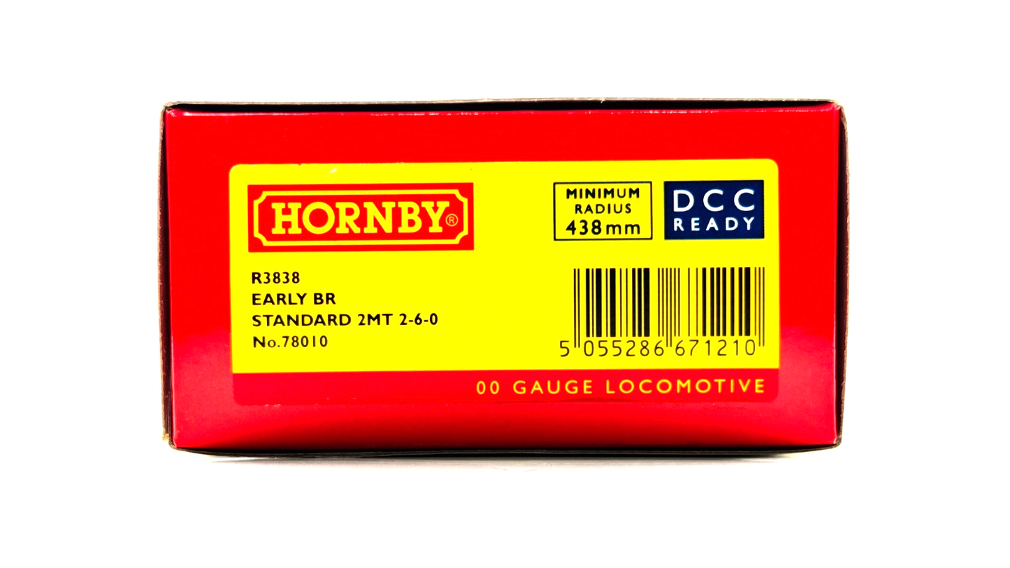 HORNBY 00 GAUGE - R3838 - EARLY BR BLACK STANDARD 2MT 2-6-0 NO.78010 BOXED
