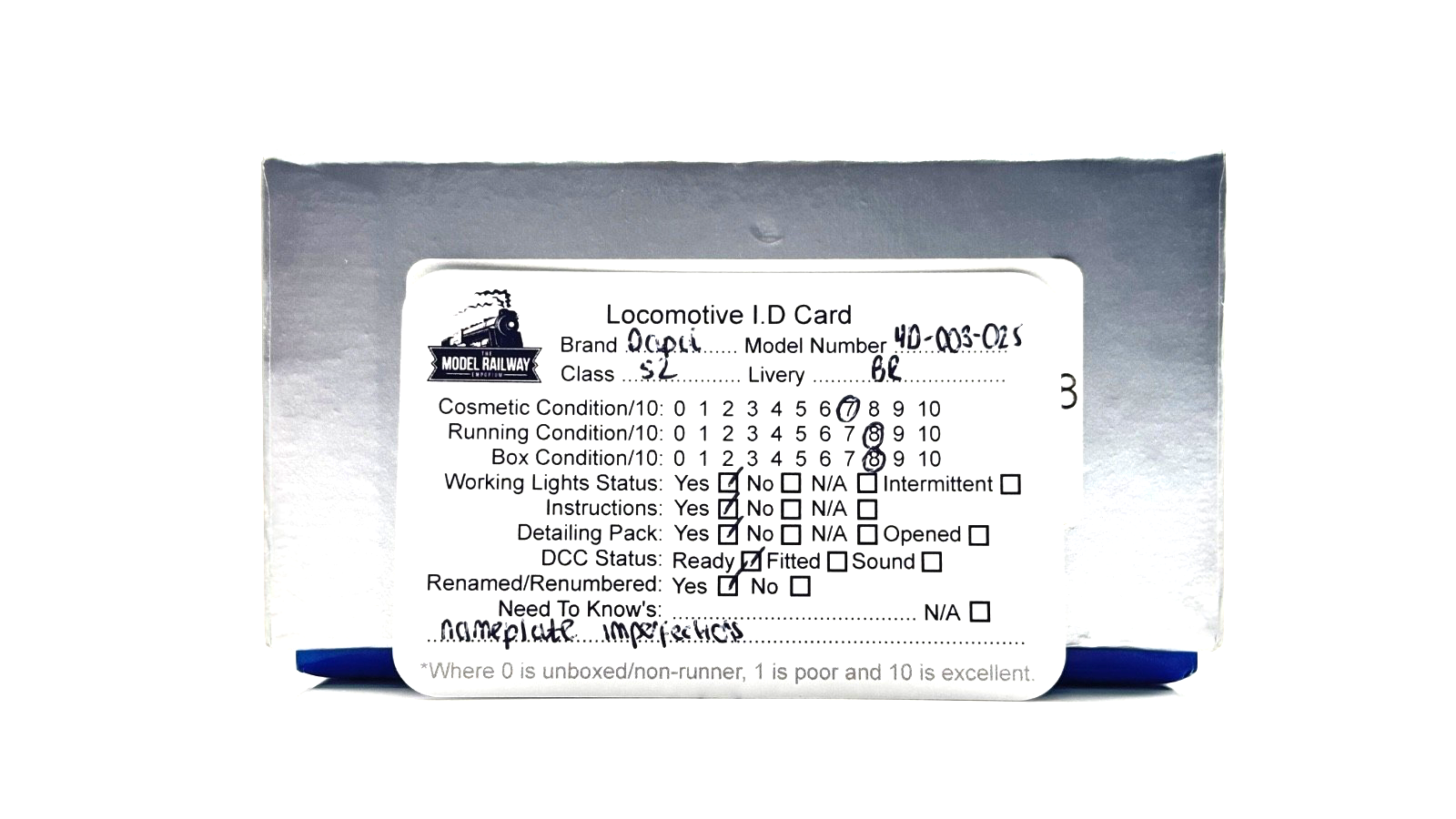 DAPOL 00 GAUGE - 4D-003-025 - CLASS 52 DIESEL WESTERN LEGIONNAIRE D1029 RENAMED