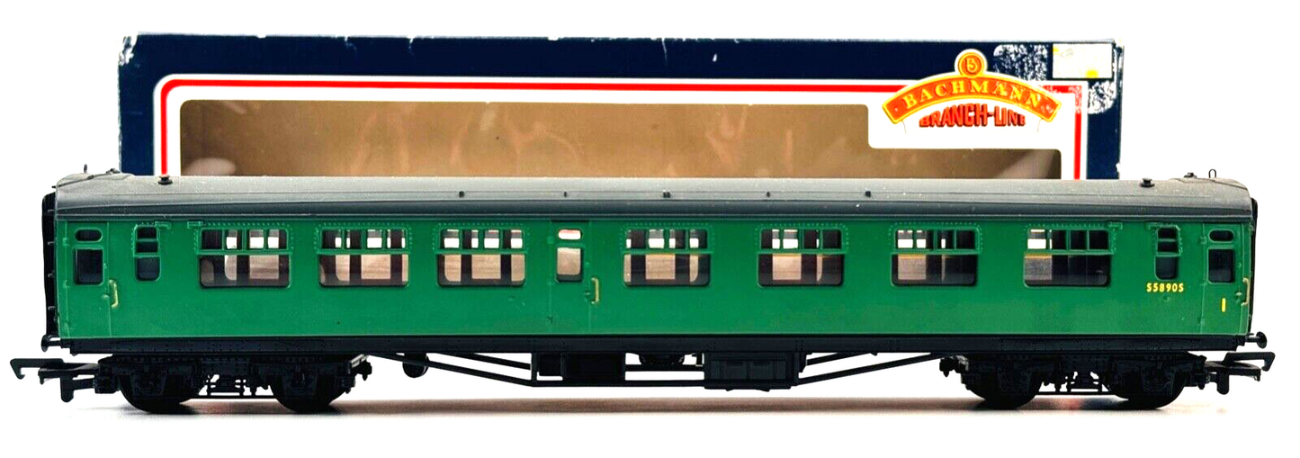 BACHMANN 00 GAUGE - 34-551 - BR GREEN BULLEID COMPOSITE COACH S5890S - INC BOX