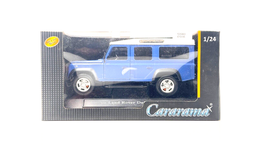 CARARAMA 1/24 SCALE - LAND ROVER DEFENDER 110 BLUE - BOXED
