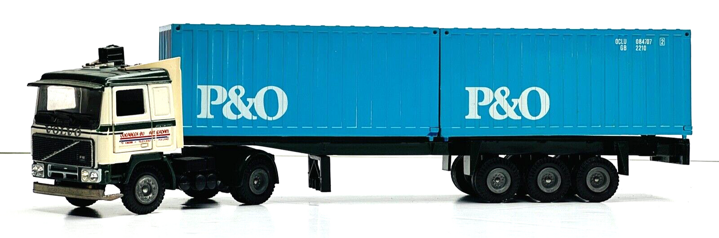 EARLY TEKNO 1/50 - VOLVO F12 OVERBEEK ROTTERDAM HOLLAND 'P&O' CONTAINER LORRY